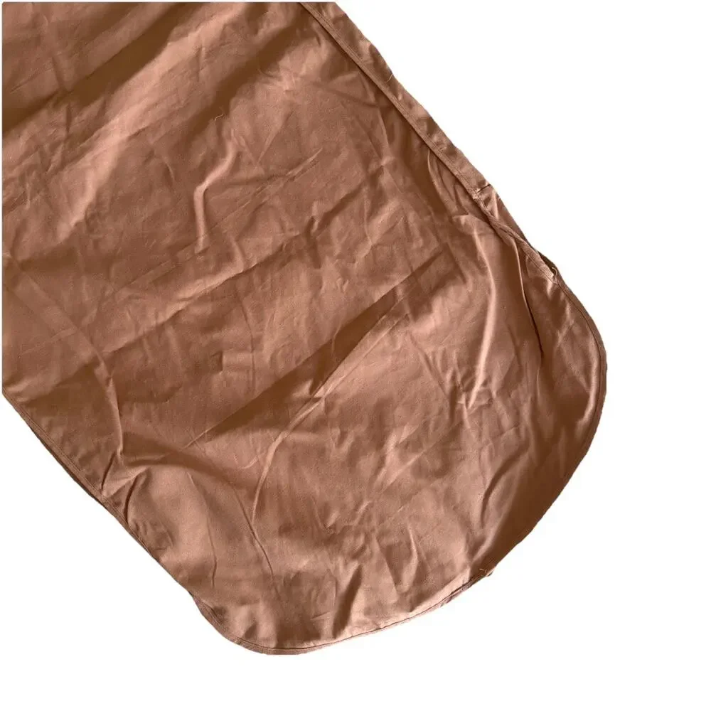 Max Mara Large Cotton Garment Bag 55in Tan Brown